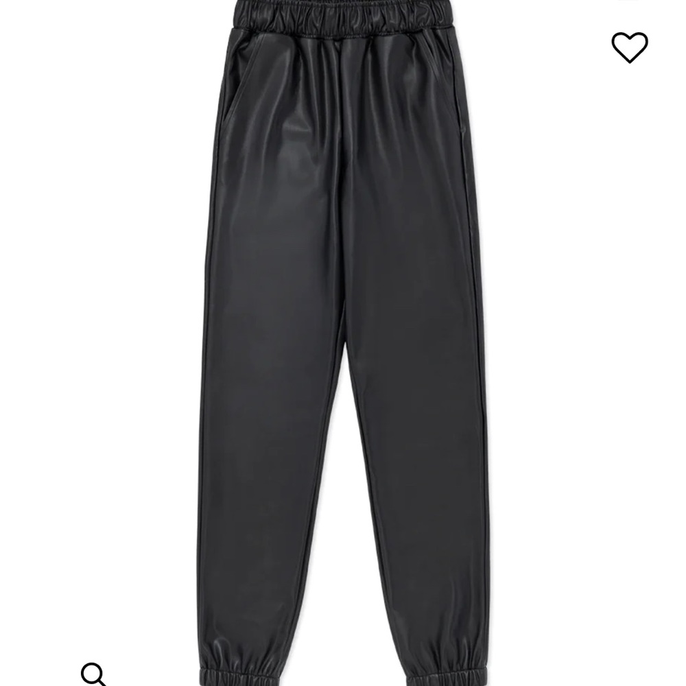 “Reposting due to listing the wrong size” - WeWoreWhat vegan leather joggers
